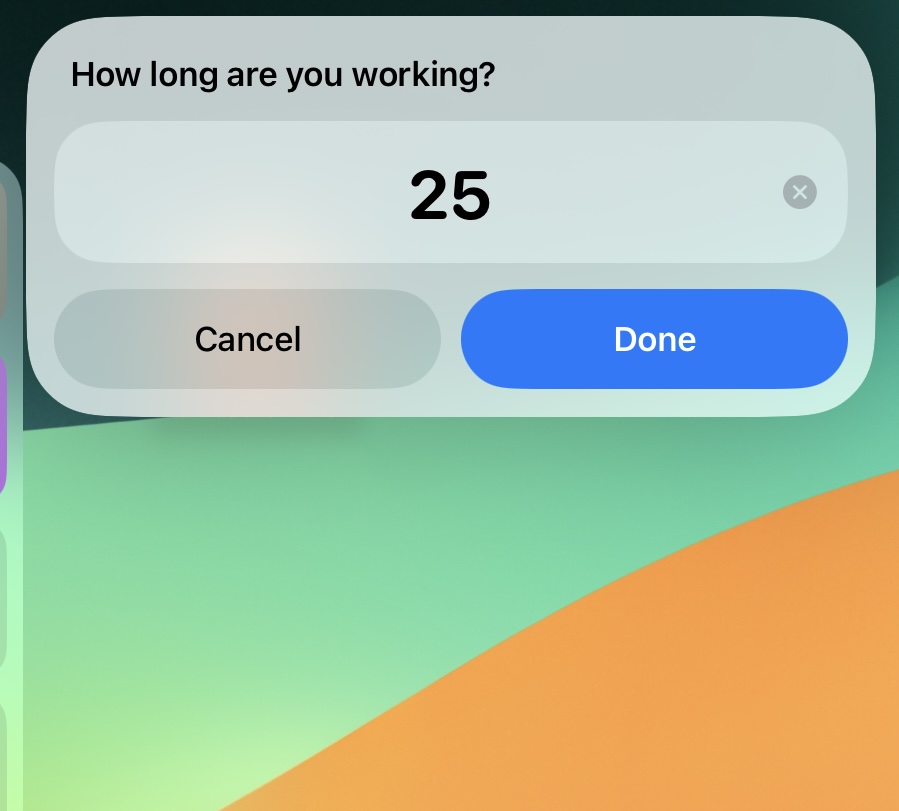  Asking how long to work 