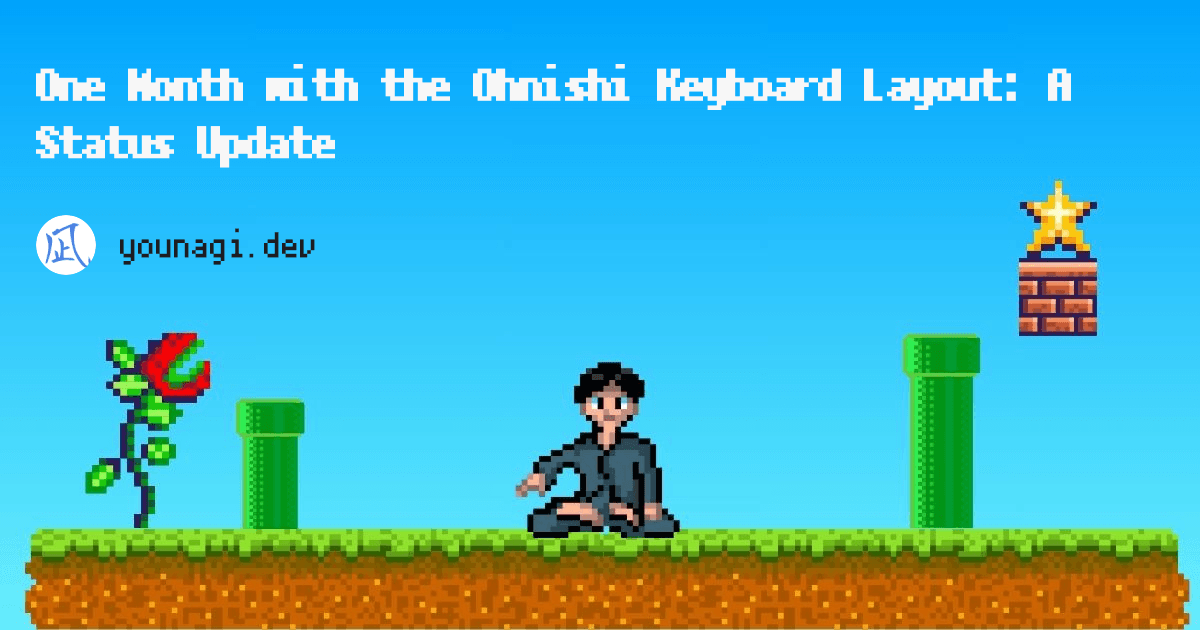 One Month with the Ohnishi Keyboard Layout: A Status Update site or page image